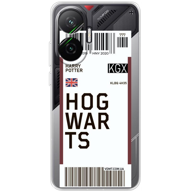 Прозорий чохол BoxFace Poco F7 Ticket Hogwarts
