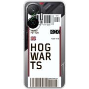 Прозорий чохол BoxFace Poco F7 Ticket Hogwarts