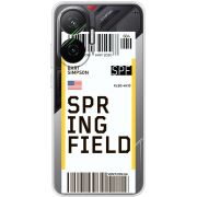 Прозорий чохол BoxFace Poco F7 Ticket Springfield