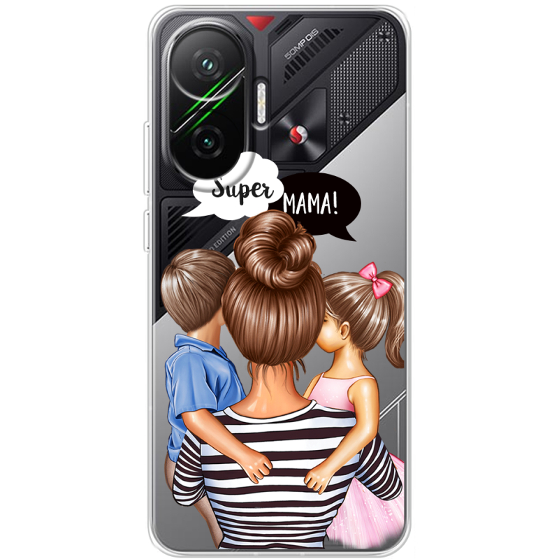 Прозорий чохол BoxFace Poco F7 Super Mama