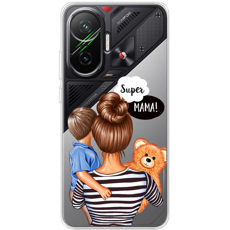 Прозорий чохол BoxFace Poco F7 Super Mama and Son