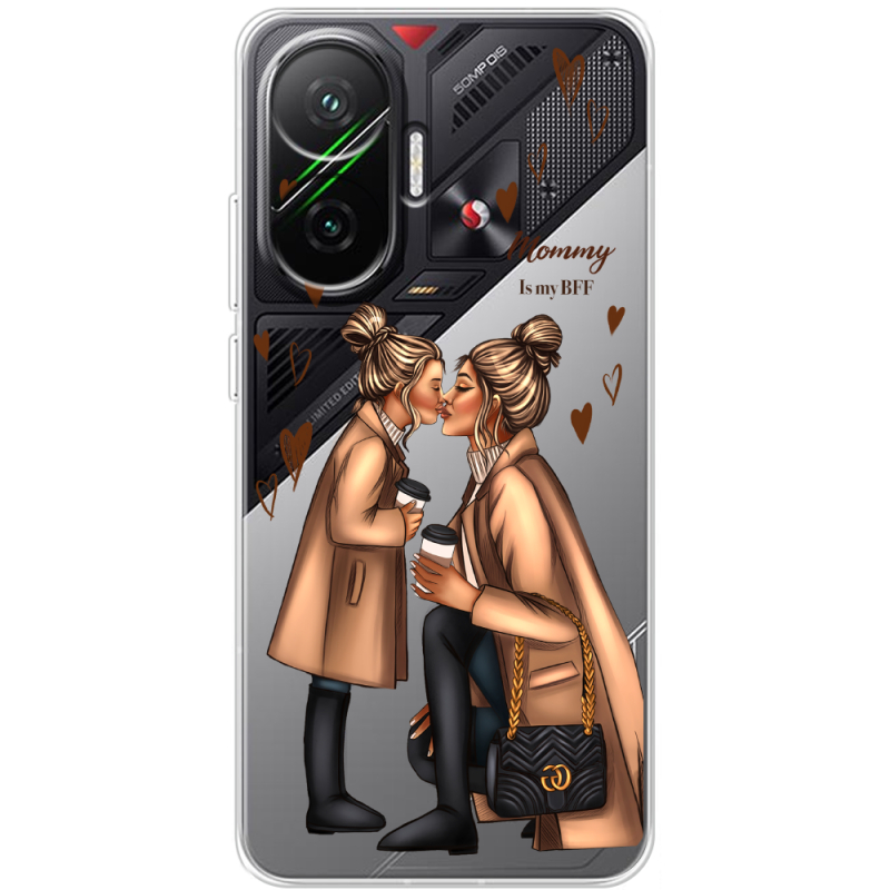 Прозорий чохол BoxFace Poco F7 Mommy Is My BFF