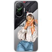 Прозорий чохол BoxFace Poco F7 Live The Moment