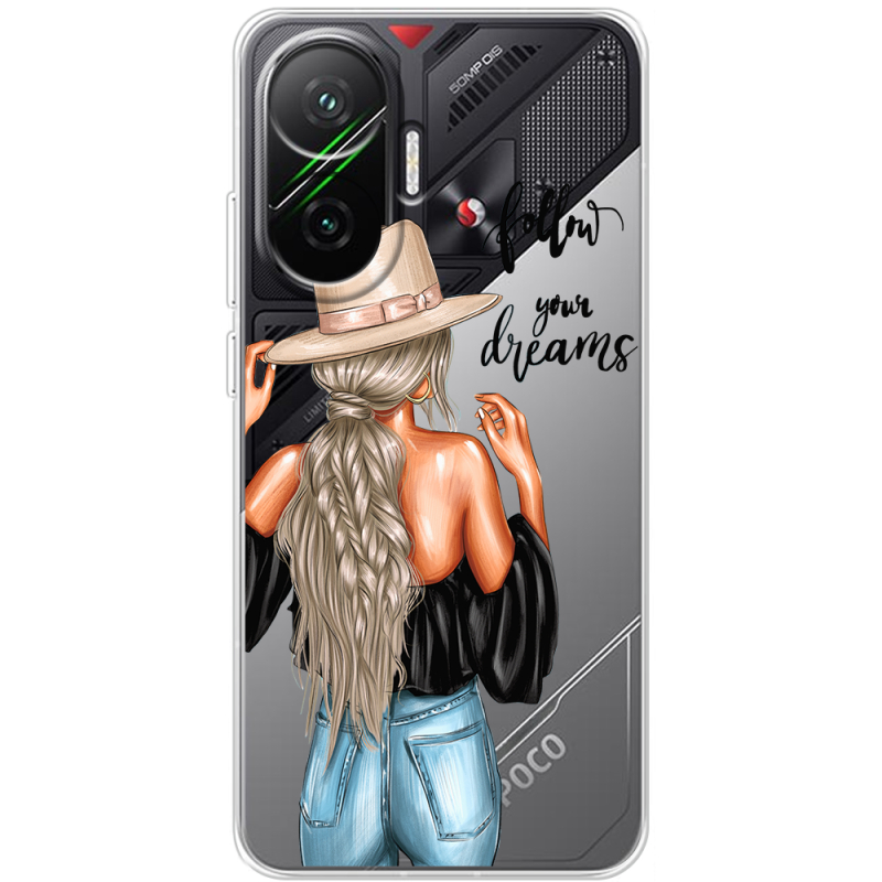 Прозорий чохол BoxFace Poco F7 Follow Your Dreams