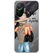 Прозорий чохол BoxFace Poco F7 Follow Your Dreams