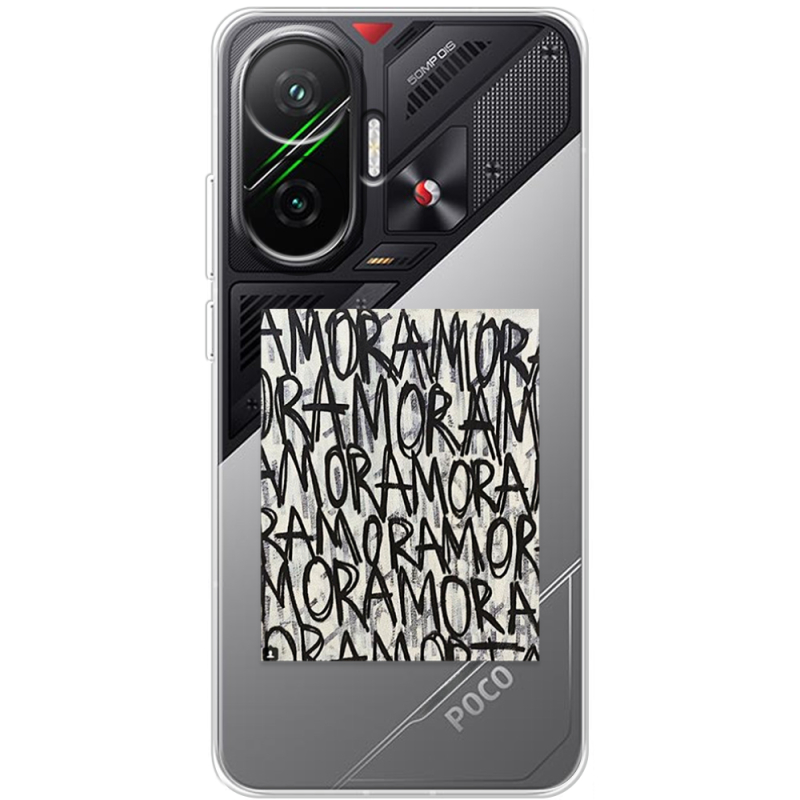 Прозорий чохол BoxFace Poco F7 Amor Amor