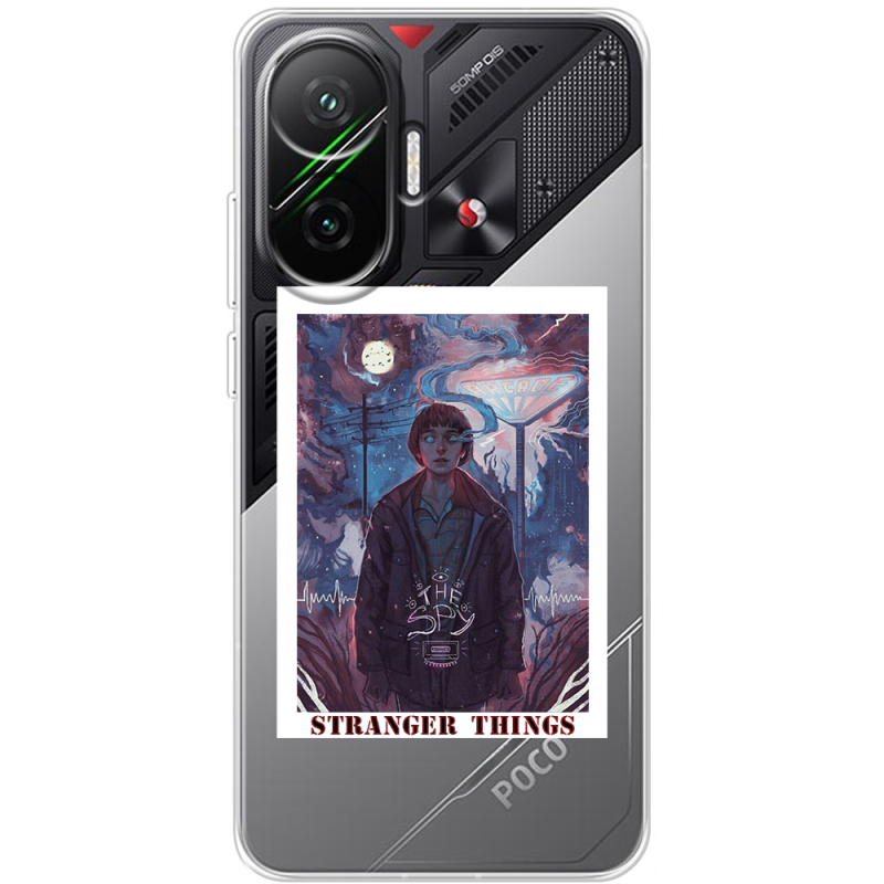 Прозорий чохол BoxFace Poco F7 Stranger Things