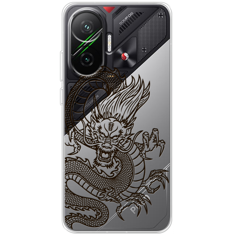 Прозорий чохол BoxFace Poco F7 Chinese Dragon