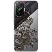 Прозорий чохол BoxFace Poco F7 Chinese Dragon