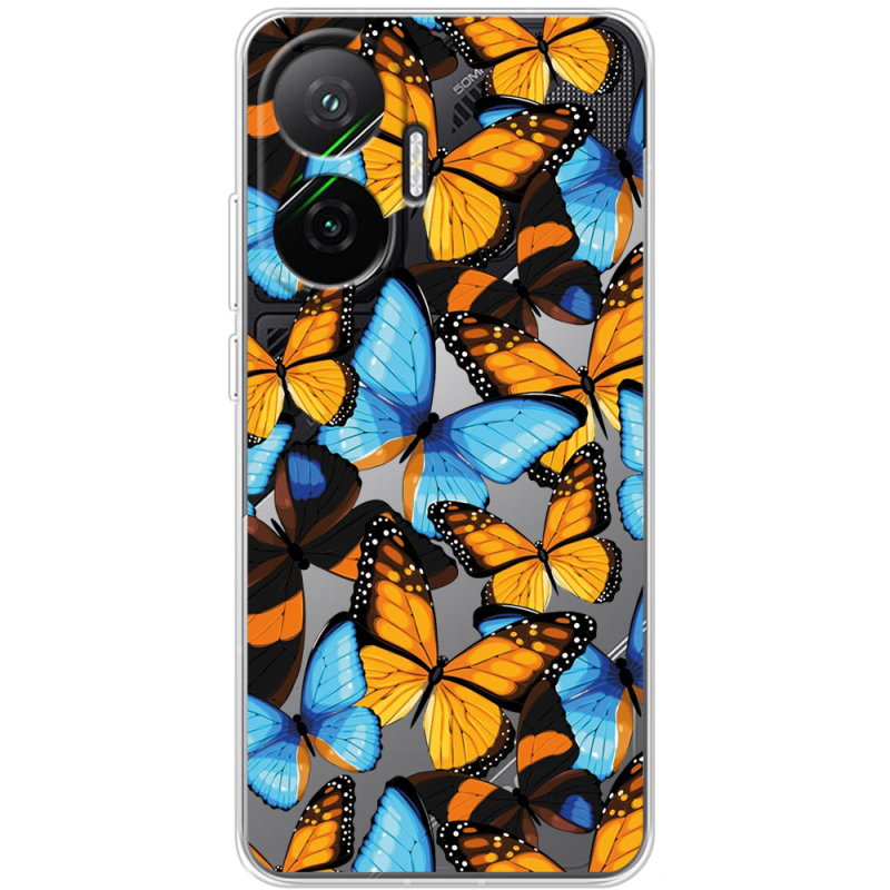 Прозорий чохол BoxFace Poco F7 Butterfly Morpho