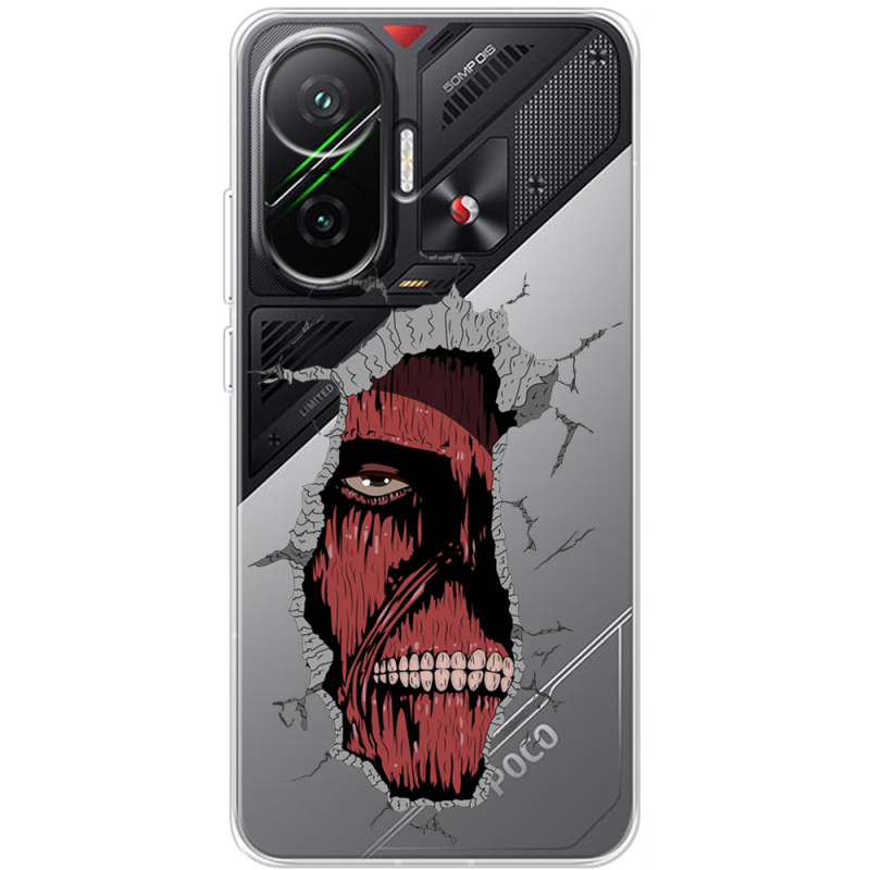 Прозорий чохол BoxFace Poco F7 Нападение Титана