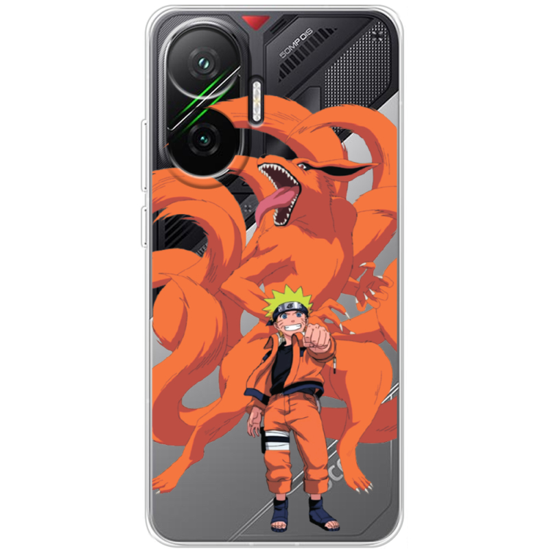 Прозорий чохол BoxFace Poco F7 Naruto and Kurama