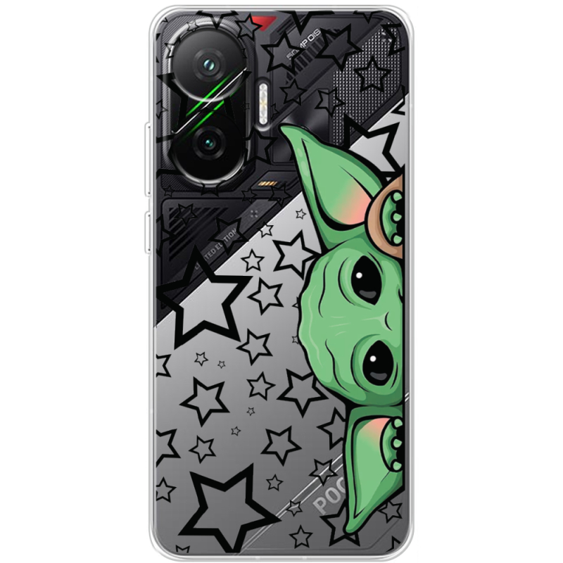 Прозорий чохол BoxFace Poco F7 Baby Yoda