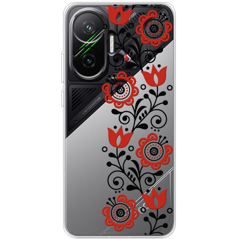 Прозорий чохол BoxFace Poco F7 Ethno Ornament