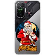 Прозорий чохол BoxFace Poco F7 Cool Santa