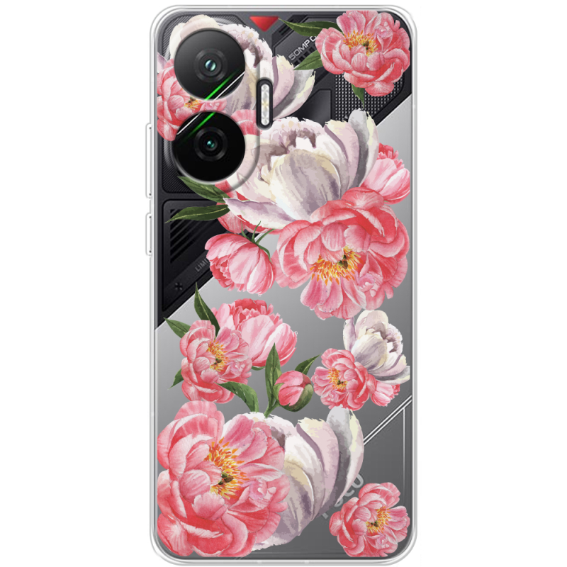 Прозорий чохол BoxFace Poco F7 Peony Watercolor Style