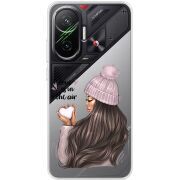 Прозорий чохол BoxFace Poco F7 love is in the air