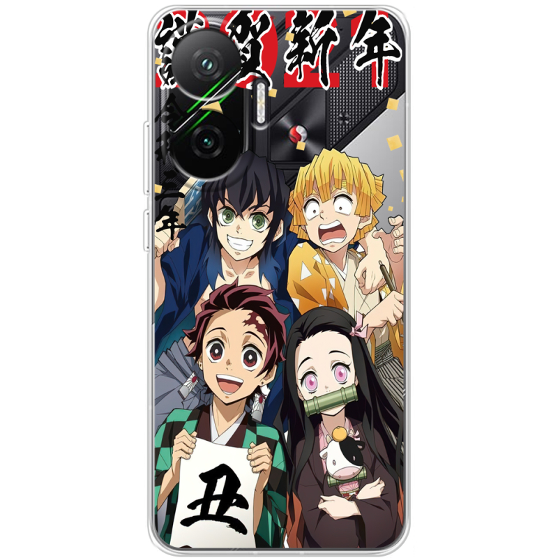 Прозорий чохол BoxFace Poco F7 Незуко та друзі