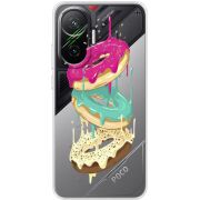 Прозорий чохол BoxFace Poco F7 Donuts