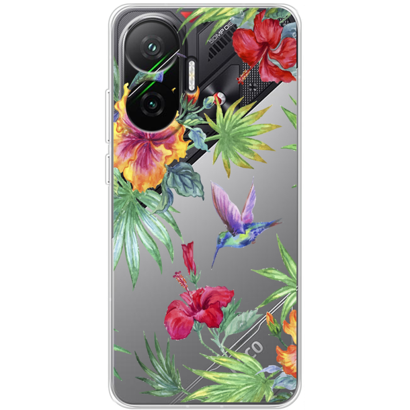 Прозорий чохол BoxFace Poco F7 Tropical