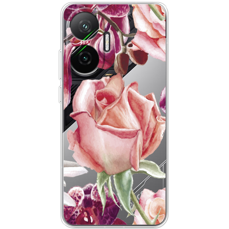 Прозорий чохол BoxFace Poco F7 Rose