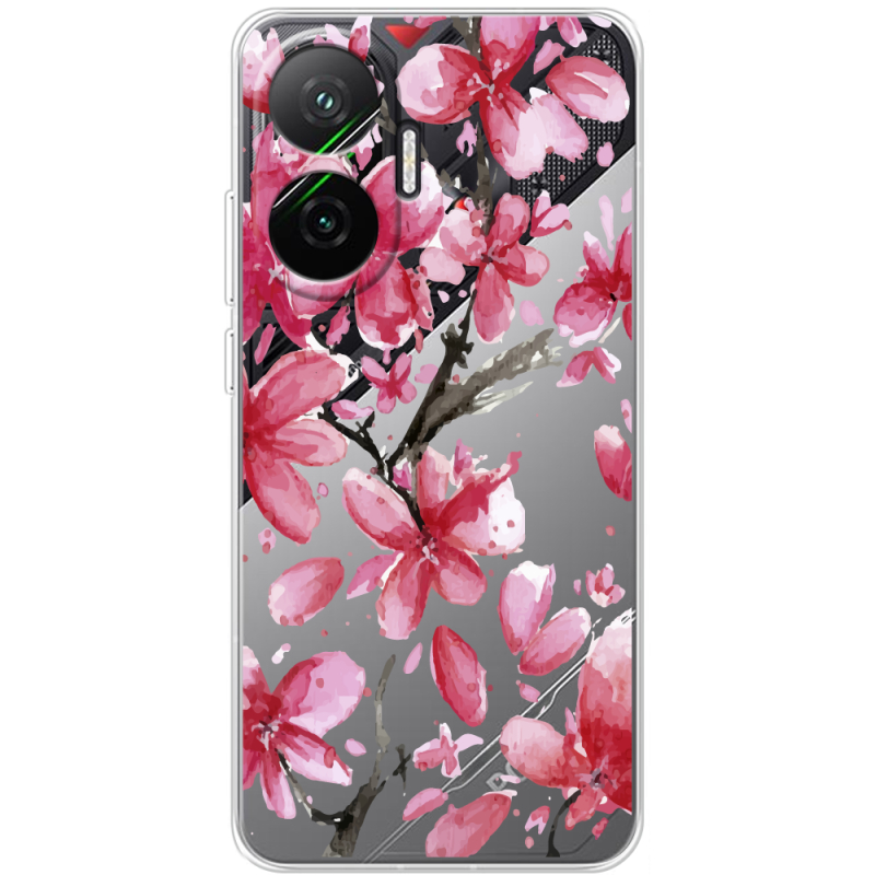 Прозорий чохол BoxFace Poco F7 Pink Magnolia