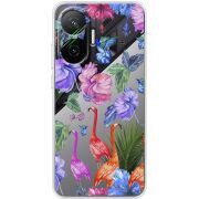 Прозорий чохол BoxFace Poco F7 Flamingo