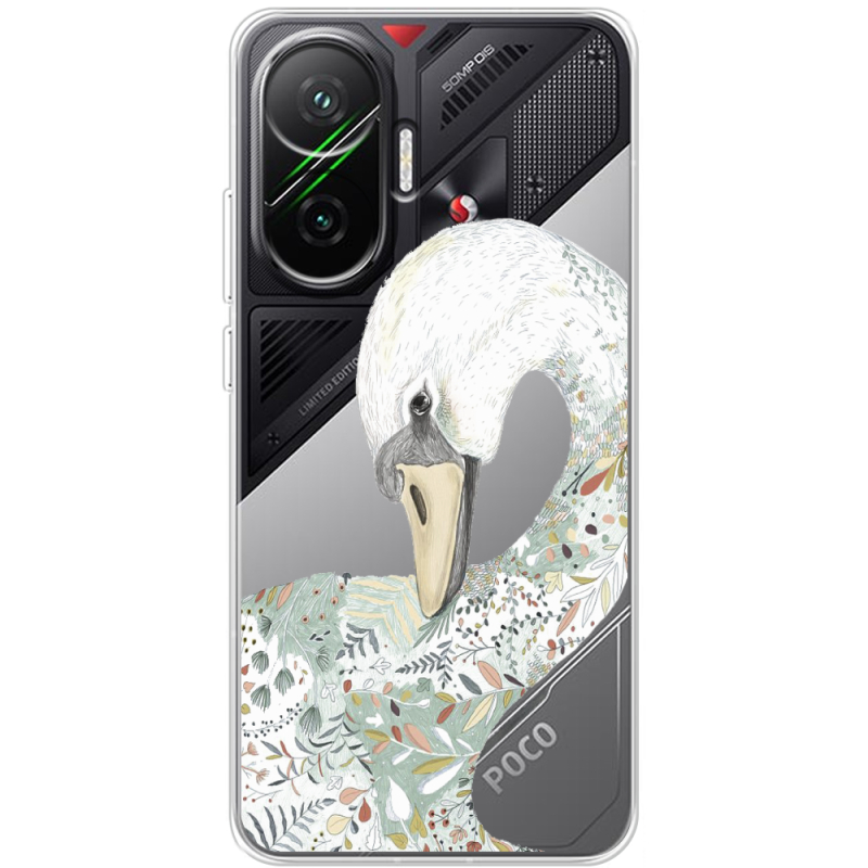 Прозорий чохол BoxFace Poco F7 Swan