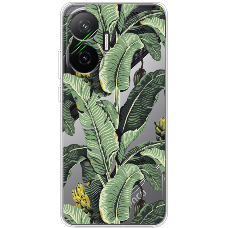 Прозорий чохол BoxFace Poco F7 Banana Leaves