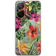 Прозорий чохол BoxFace Poco F7 Tropical Flowers