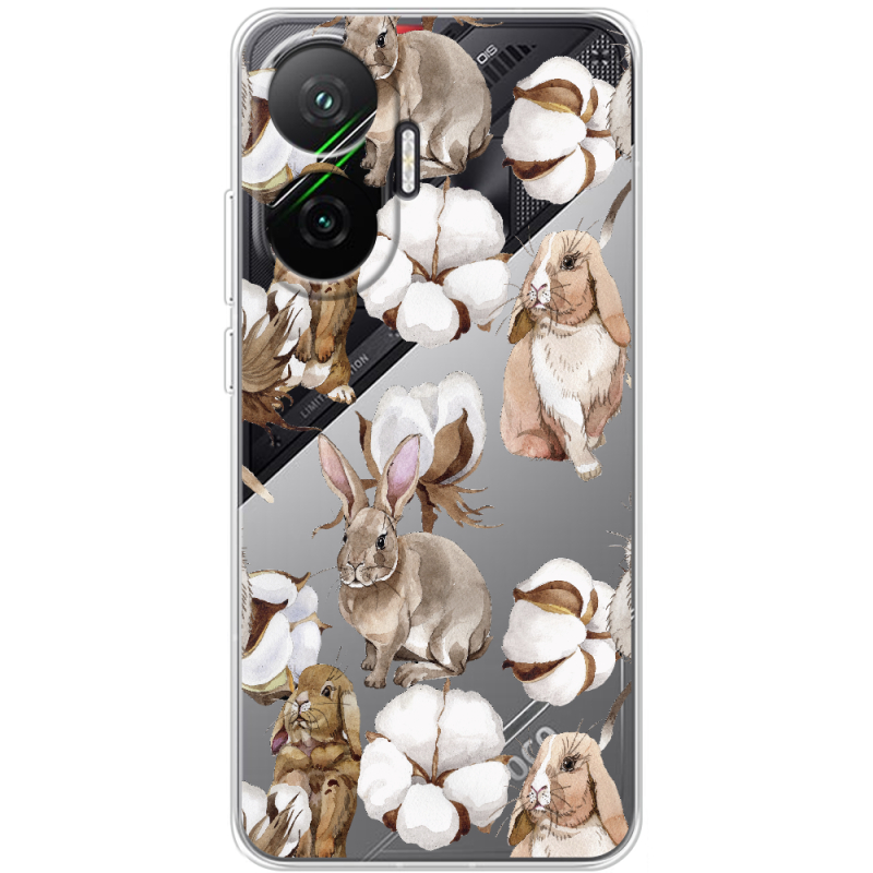 Прозорий чохол BoxFace Poco F7 Cotton and Rabbits