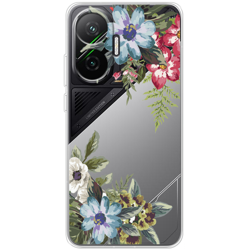 Прозорий чохол BoxFace Poco F7 Floral