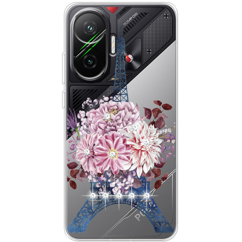 Чохол зі стразами Poco F7 Eiffel Tower