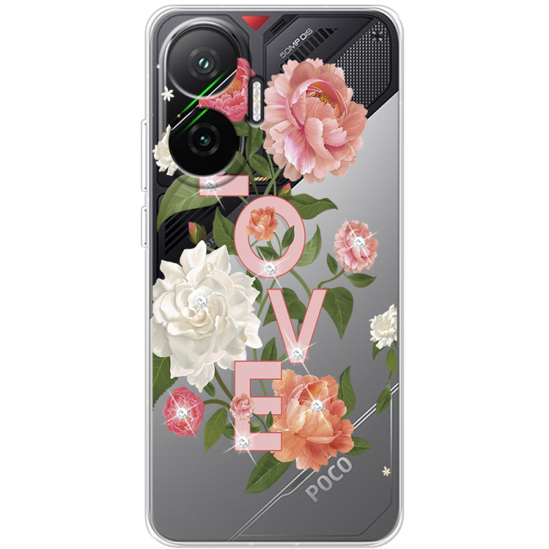 Чохол зі стразами Poco F7 Love