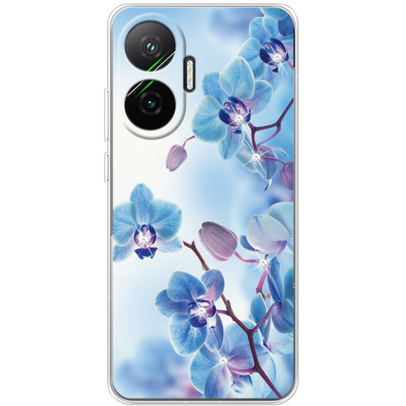 Чохол зі стразами Poco F7 Orchids