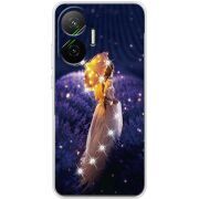 Чохол зі стразами Poco F7 Girl with Umbrella