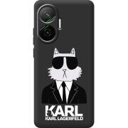 Чорний чохол BoxFace Poco F7 Cat in Black