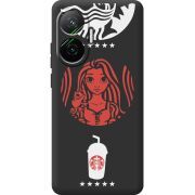 Чорний чохол BoxFace Poco F7 RedWhite Coffee