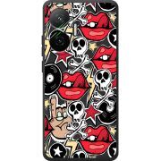 Чорний чохол BoxFace Poco F7 Rock Graffiti