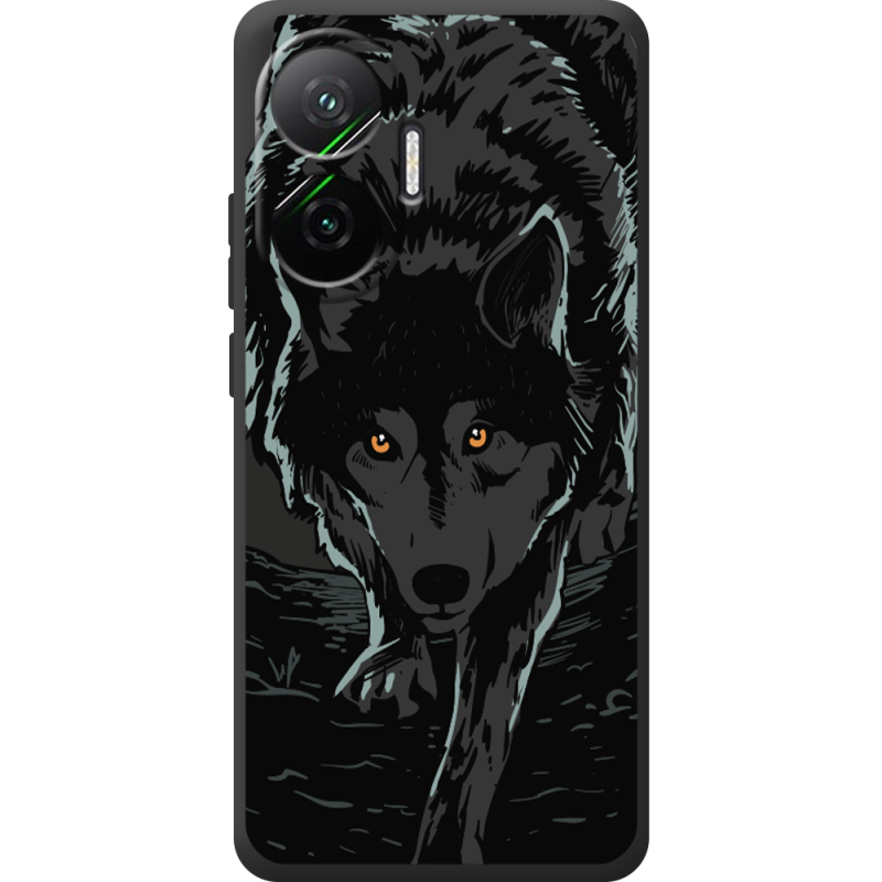 Чорний чохол BoxFace Poco F7 Wolf