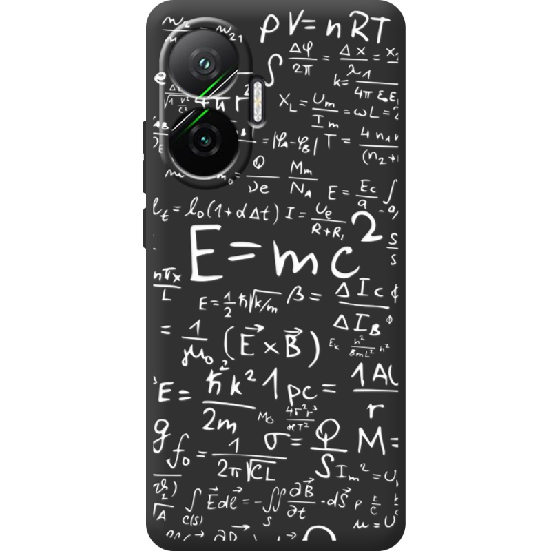 Чорний чохол BoxFace Poco F7 E=mc2