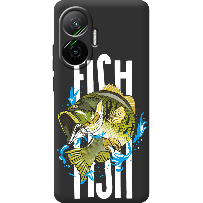 Чорний чохол BoxFace Poco F7 Fish