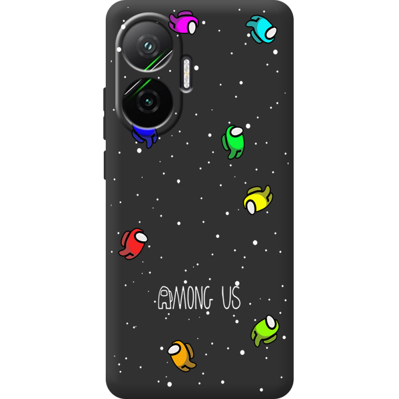 Чорний чохол BoxFace Poco F7 Among Us Invisible