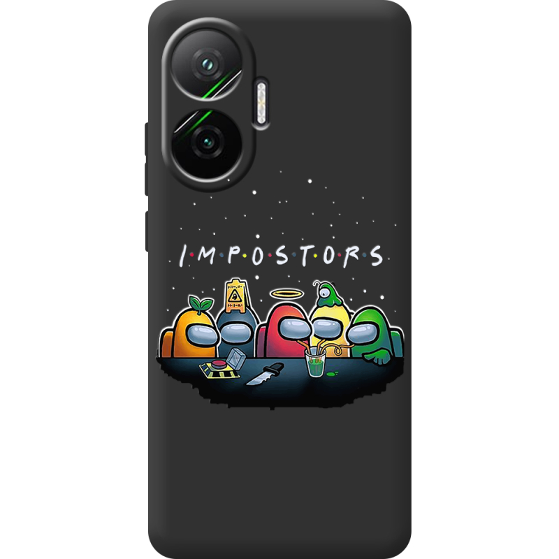 Чорний чохол BoxFace Poco F7 Among Us Impostors