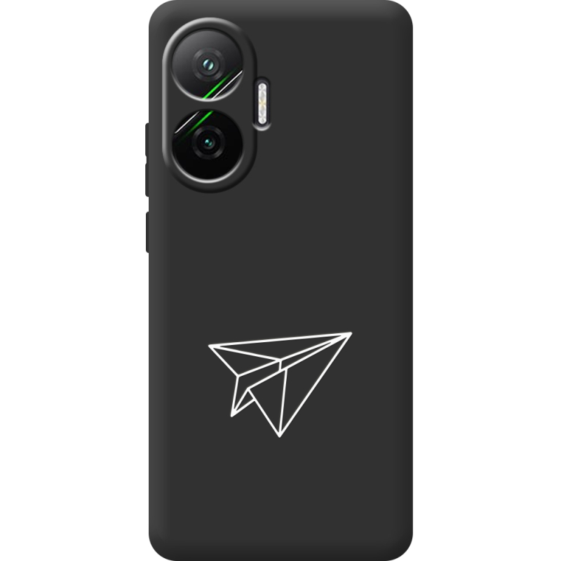 Чорний чохол BoxFace Poco F7 Paper Plane