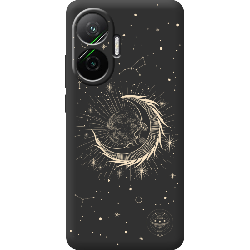 Чорний чохол BoxFace Poco F7 Moon