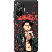 Чорний чохол BoxFace Poco F7 Атака Титанов Леви