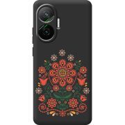 Чорний чохол BoxFace Poco F7 Ukrainian Ornament