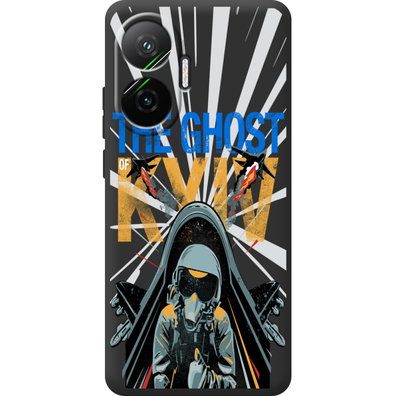 Чорний чохол BoxFace Poco F7 Привид Києва в дії