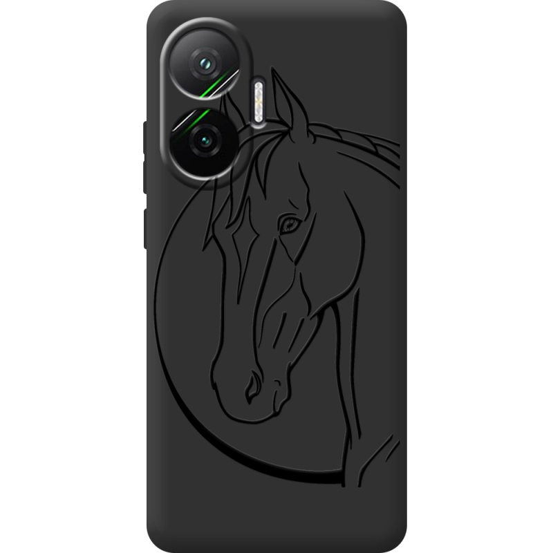Чорний чохол BoxFace Poco F7 Horse